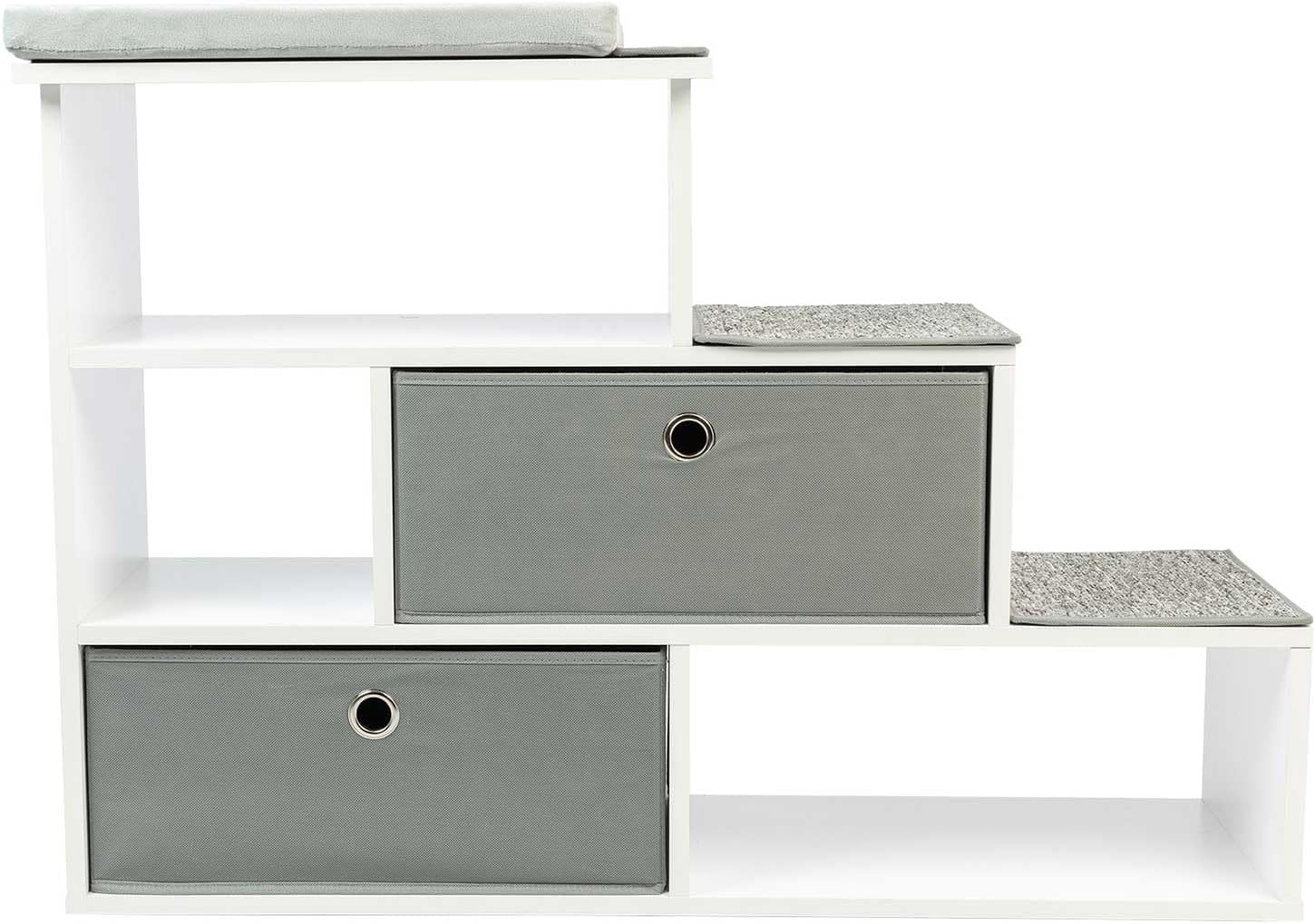 PetFusion Pet Step Window Perch Bookshelf w/ Storage