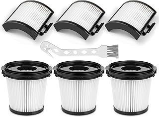 Paquete de 6 unidades de la serie IW (3 filtros post-motot y 3 filtros HEPA de sectores) para aspiradora Shark Detect Pro, sistema de vaciado automático inalámbrico, anti envoltura de cabello