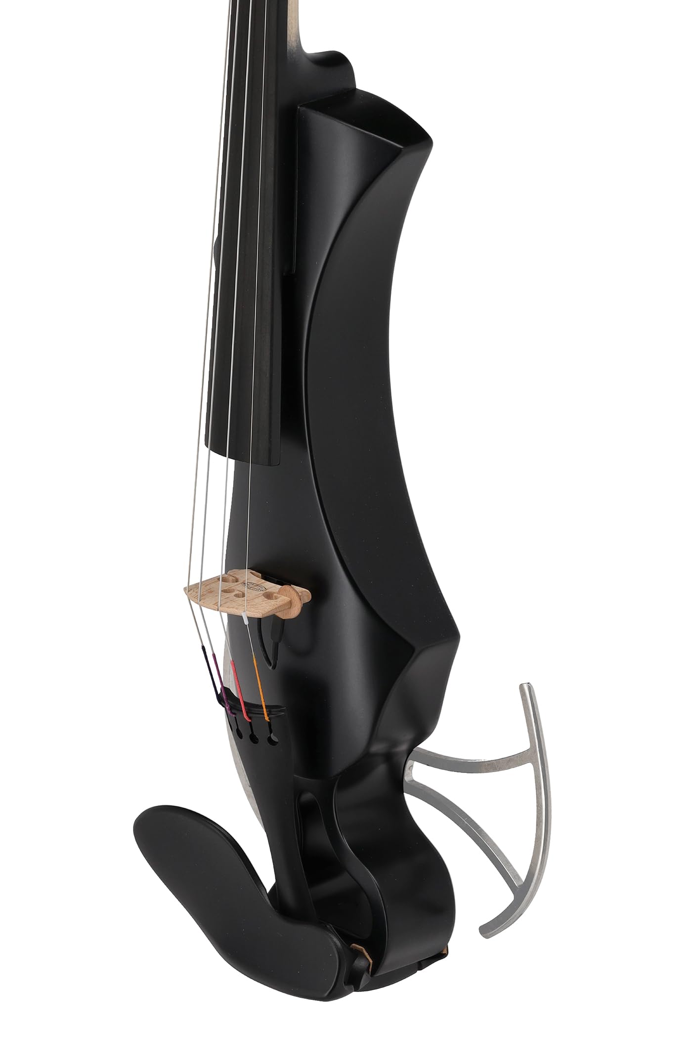 Violino elettrico GEWA, violino elettronico, Novita 3.0 nero con adattatore per poggia spalle, 4 corde