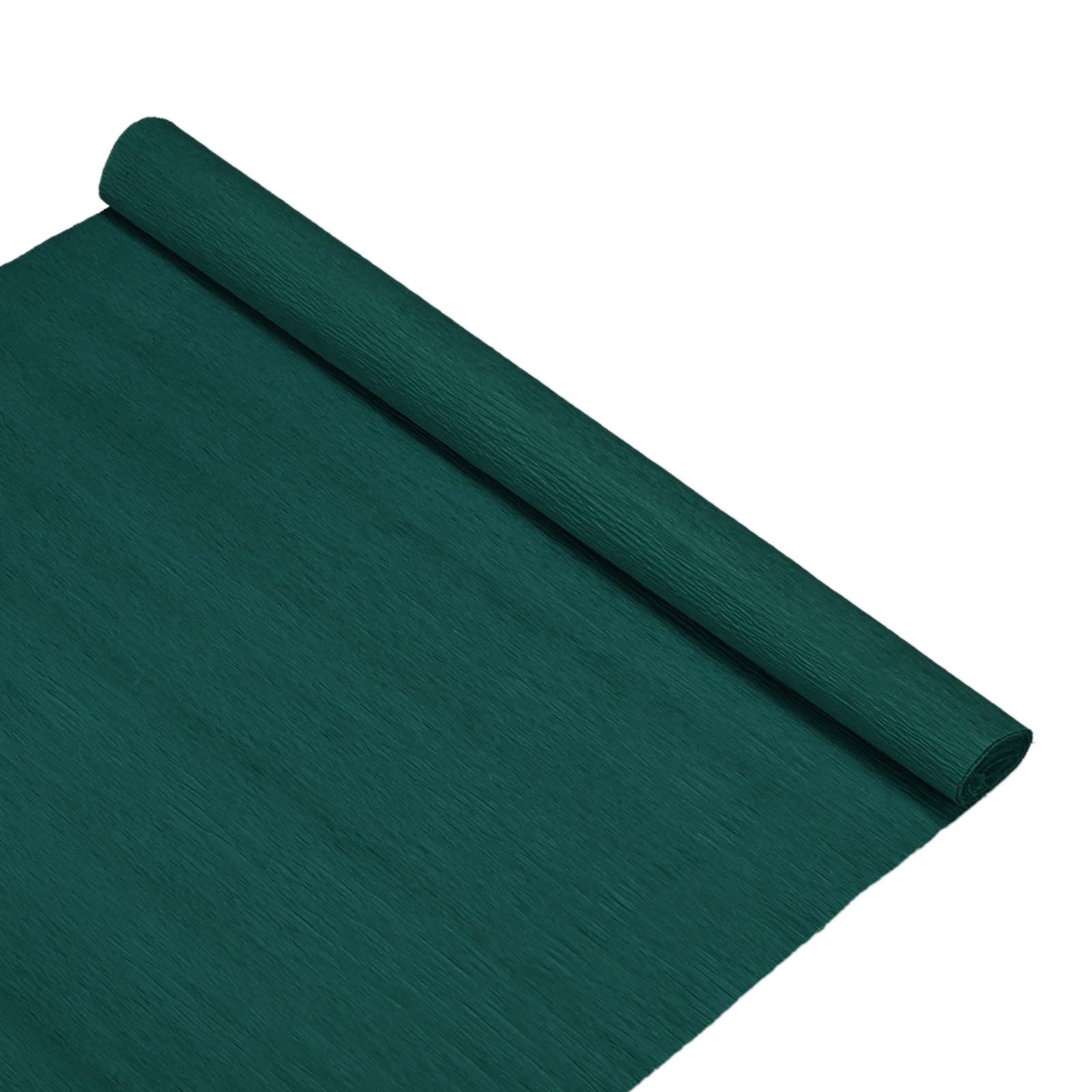 M METERXITY Crepe Paper, 8.2ft x 20 Inch /250 x 50cm Soft Wide Crepe Paper Streamer Sheet, Decorative Craft Streamer for DIY Craft/Flower Making/Decoration [Dark Green]