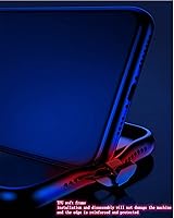 Vista 8 de Funda compatible con iPhone 13 Pro Max colorida y luminosa de vidrio templado, funda protectora para teléfono celular, funda LED brillante de TPU a