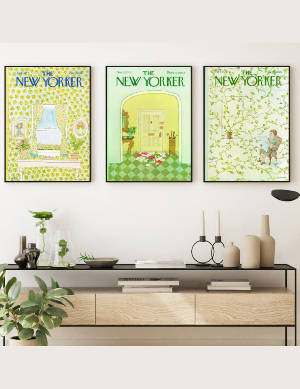 Gallery Wall Art Prints, New Yorker Magazine Print, 300 DPI High Quality JPEG images for download, Gallery Wall, Wall Art Print: Set of 3 Prints, Gallery Wall Art Prints, New Yorker (Gallery Walls)