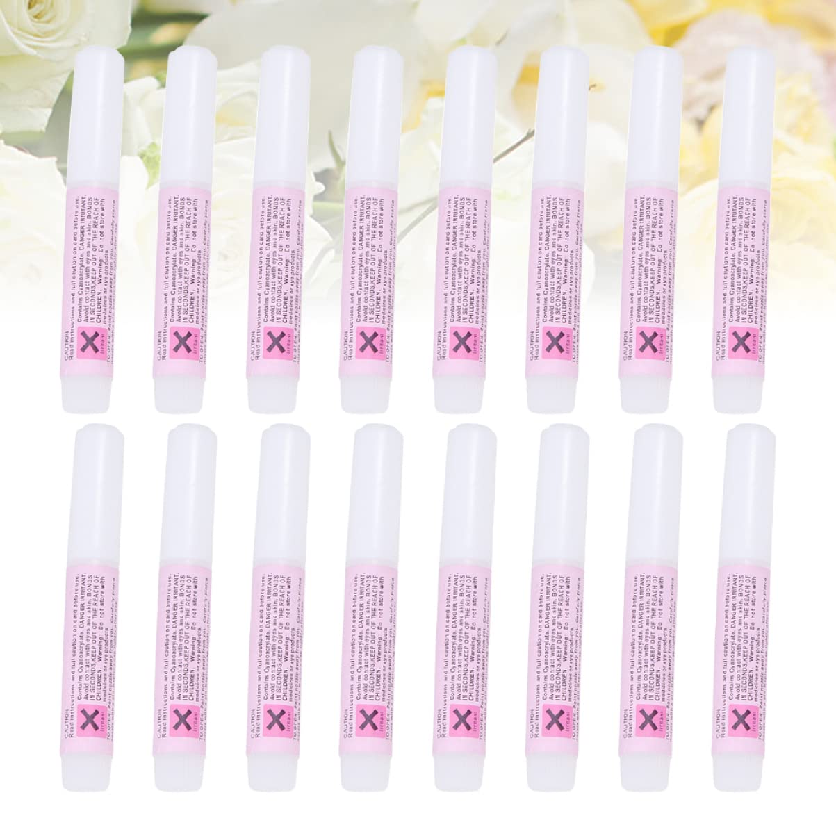 NOLITOY Professional Nail Glue 50pcs 2g Mini Beauty Nail Glue for Home and Salon Use