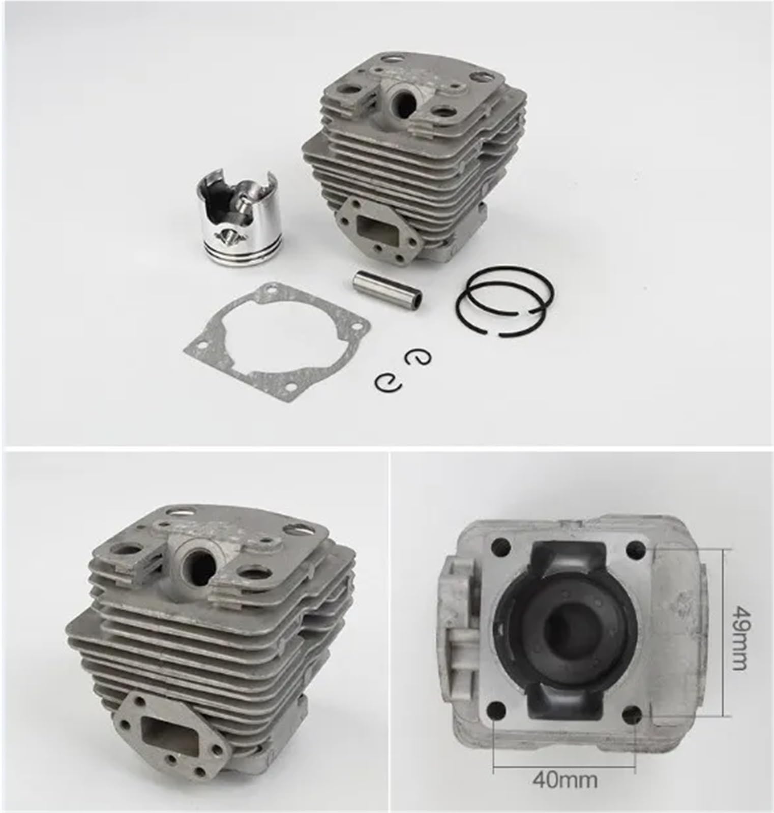 40mm Cylinder montaż pasuje do Zenoah G4k G45 G45l BC4310 Hus 443r Kosa spalinowa Turnner Cylinder pierścień tłokowy zestaw Repl Komastu części