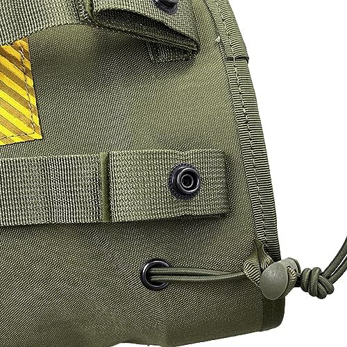 Tactical Bag For Foraging Airsoft Lightweight Molle Roll Up Dump Pouch 500D Nylon Collection Pouch Mag Pouch Accessory Bag For Paintball Softair Hiking (Ranger Green) #TOP4