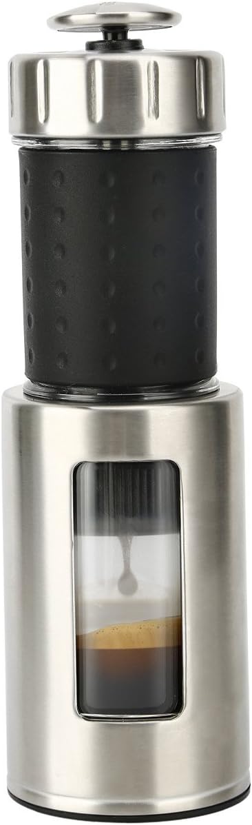 Staresso Manual Coffee Maker Machines with Espresso Cappuccino Quick Cold Brew All in One Travel-SP-200 (Black，SP-100)