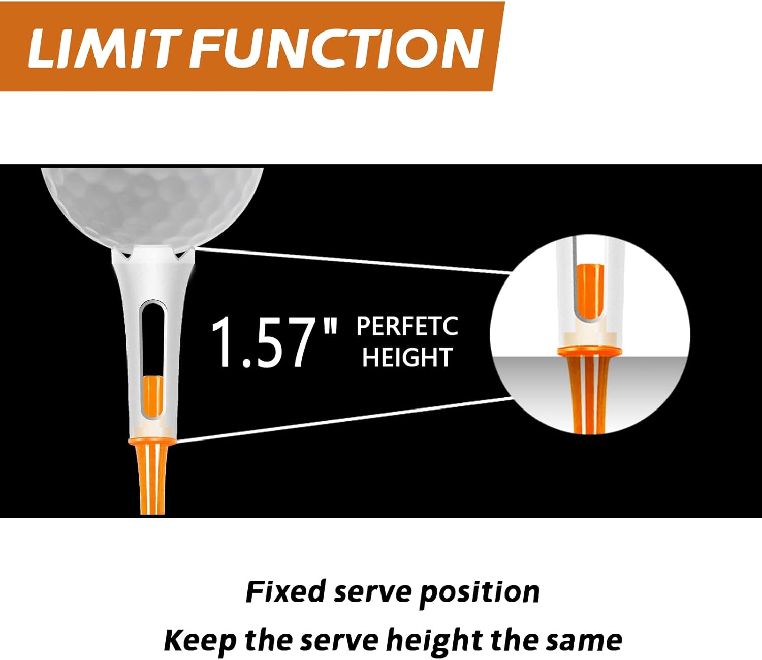 review XSMSGO Plastic Golf Tees with 4-Prong Shock-Absorbing Material 3-1/4