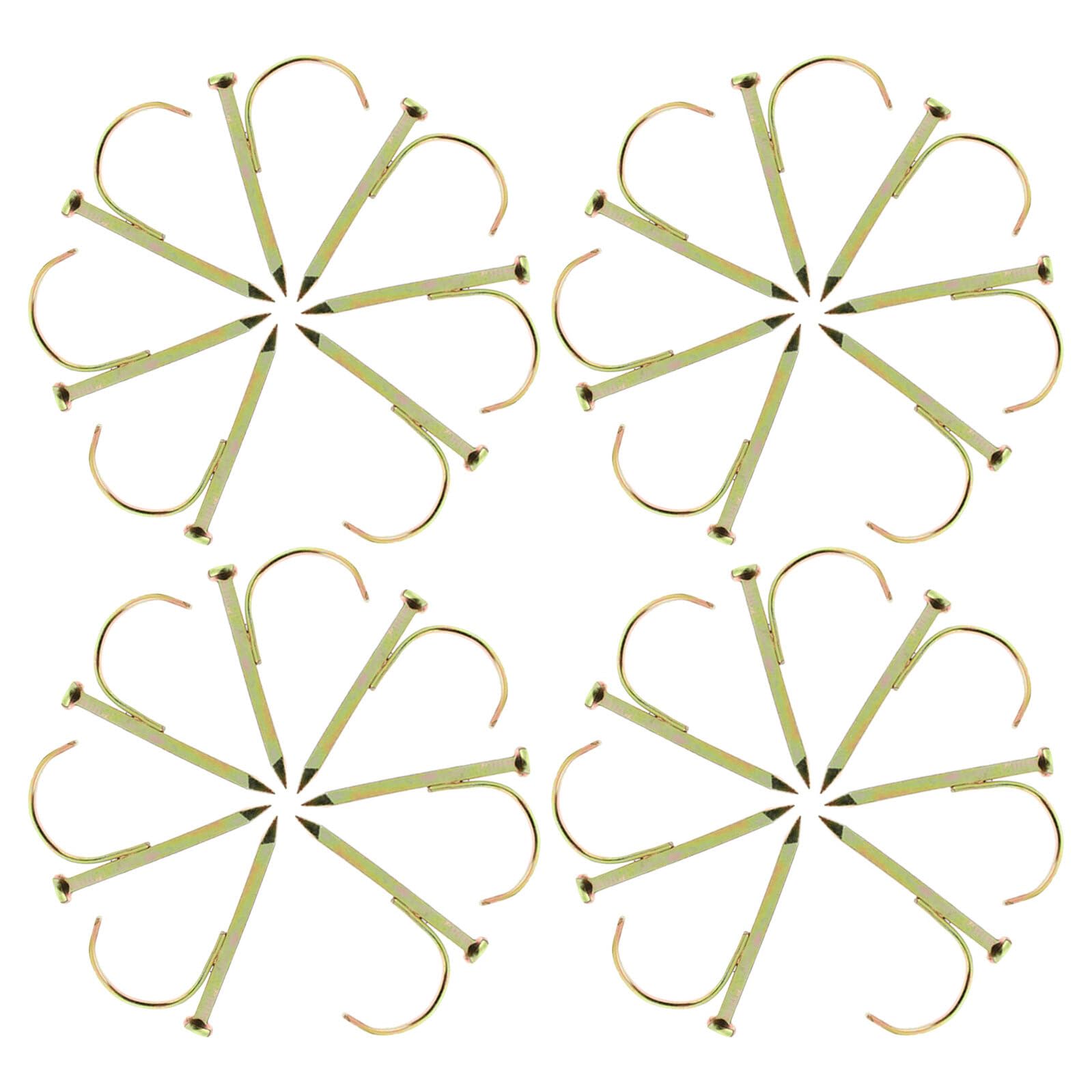 Clous pour fixation rigide de tubes et câbles électriques avec clips robustes