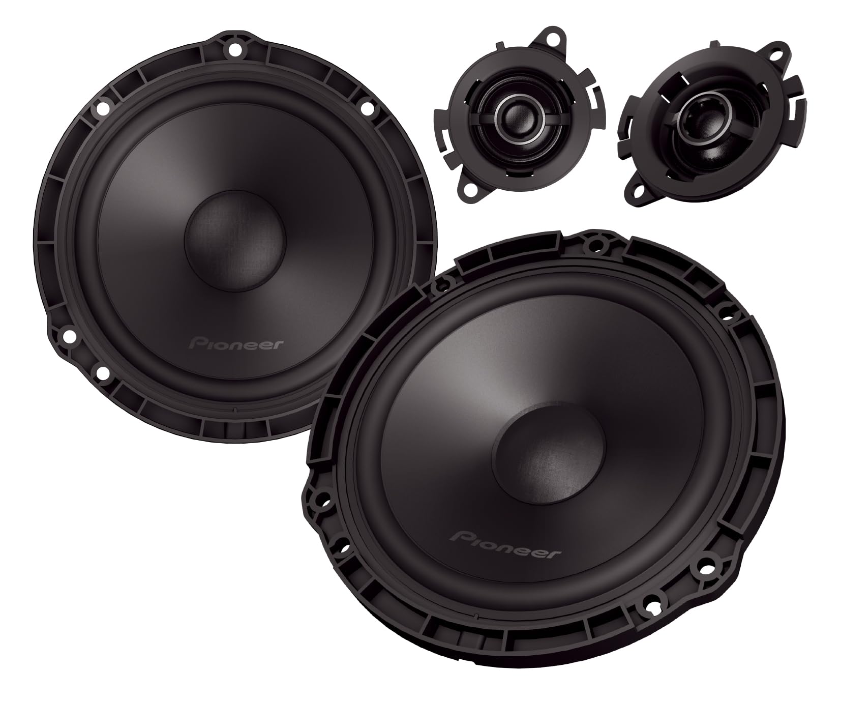 PIONEER TS-Q160C-PC 16,5 cm (6,5") 2-Wege Komponentenlautsprecher für Peugeot, Citroën, Opel & DS (350W max., 50W RMS), separater Hochtöner