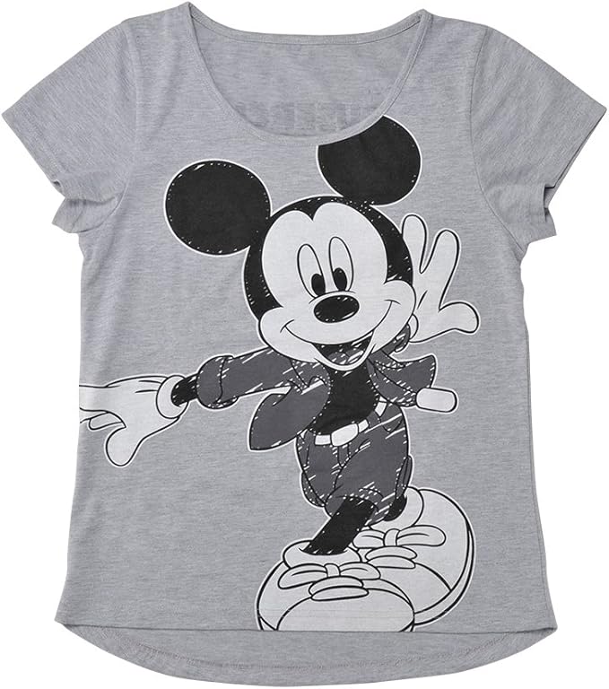 Amazon Co Jp ショップジャパン ディズニー マウササイズ レディース Tシャツ グレー S 服 ファッション小物