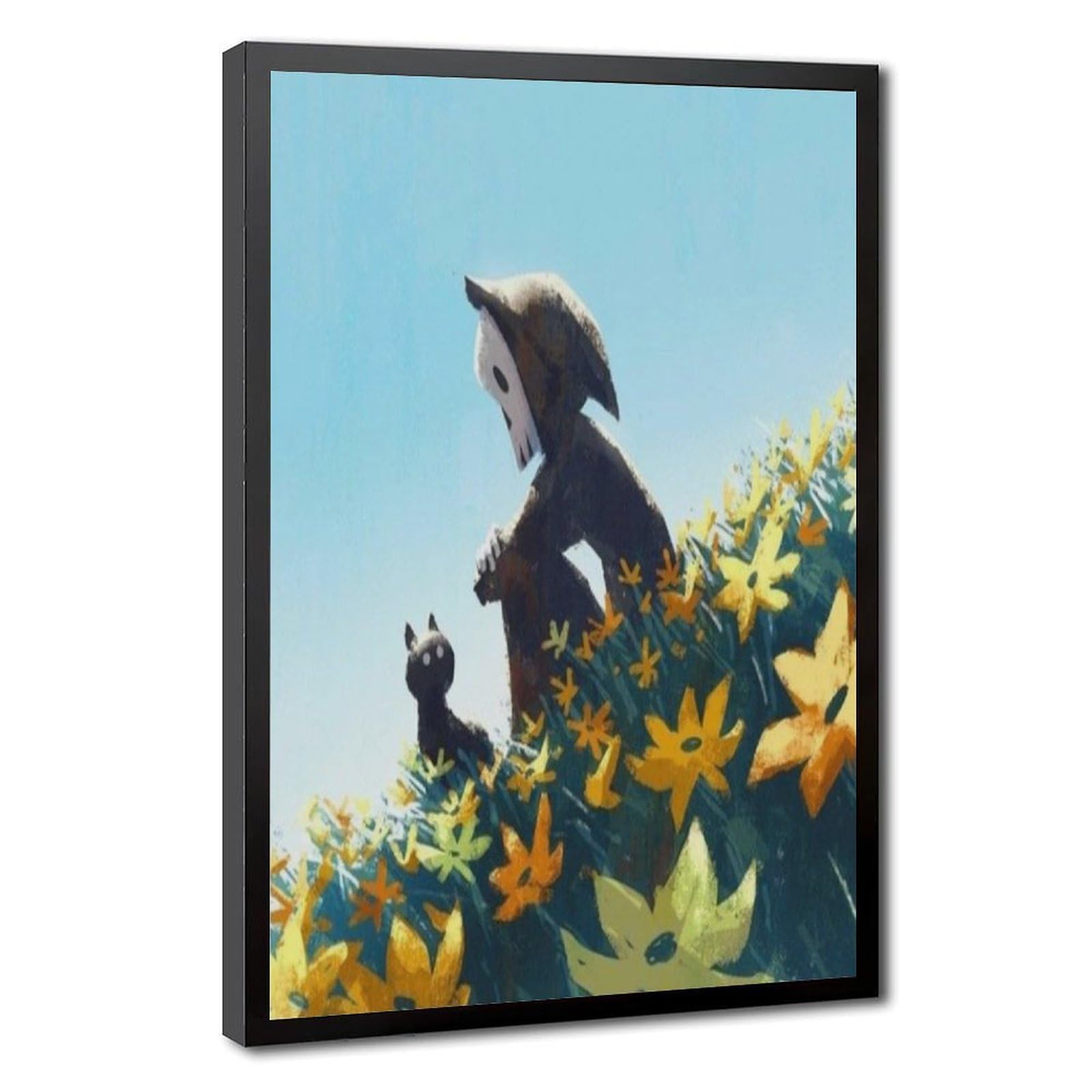 Bareronor Ghosts And Cats Funny (12) Canvas Poster Bedroom Decor Landscape Office Room Decor Gift 12" L X 18" W