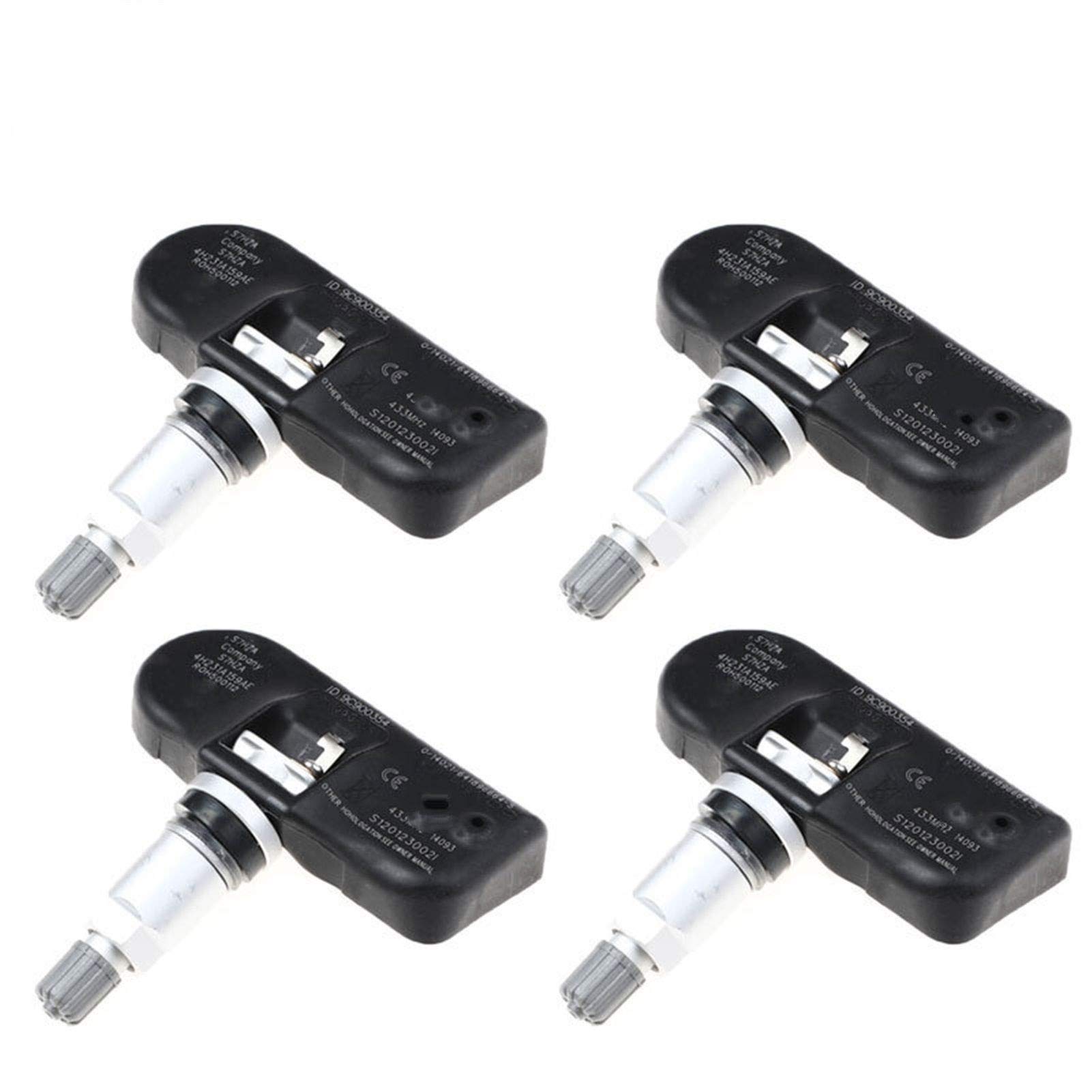 4 capteurs de Pression des pneus TPMS pour Jaguar S (2005-2008), XF (2009-2010) et XJ (2004-2010) - Références : LR018861, 4H231A159AE, LR032385
