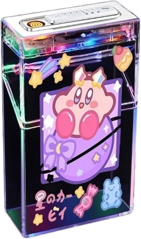 Amazon | 2023年新しいライター付き透明シガレットケース、ポータブル Amazon | 2023年新しいライター付き透明シガレットケース、ポータブル