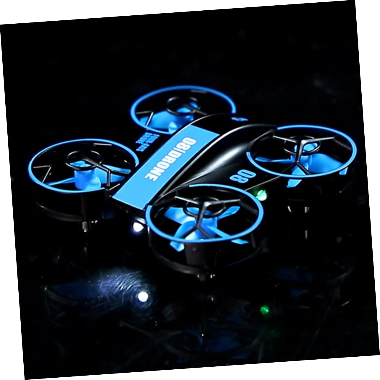 Abaodam Mini Drone Telecomandato Rc Quadcopter Luci Led, Batteria Integrata 3.7v 300mah, Resistente Agli Urti, Materiale Abs, per Giochi al Chiuso e All'aperto