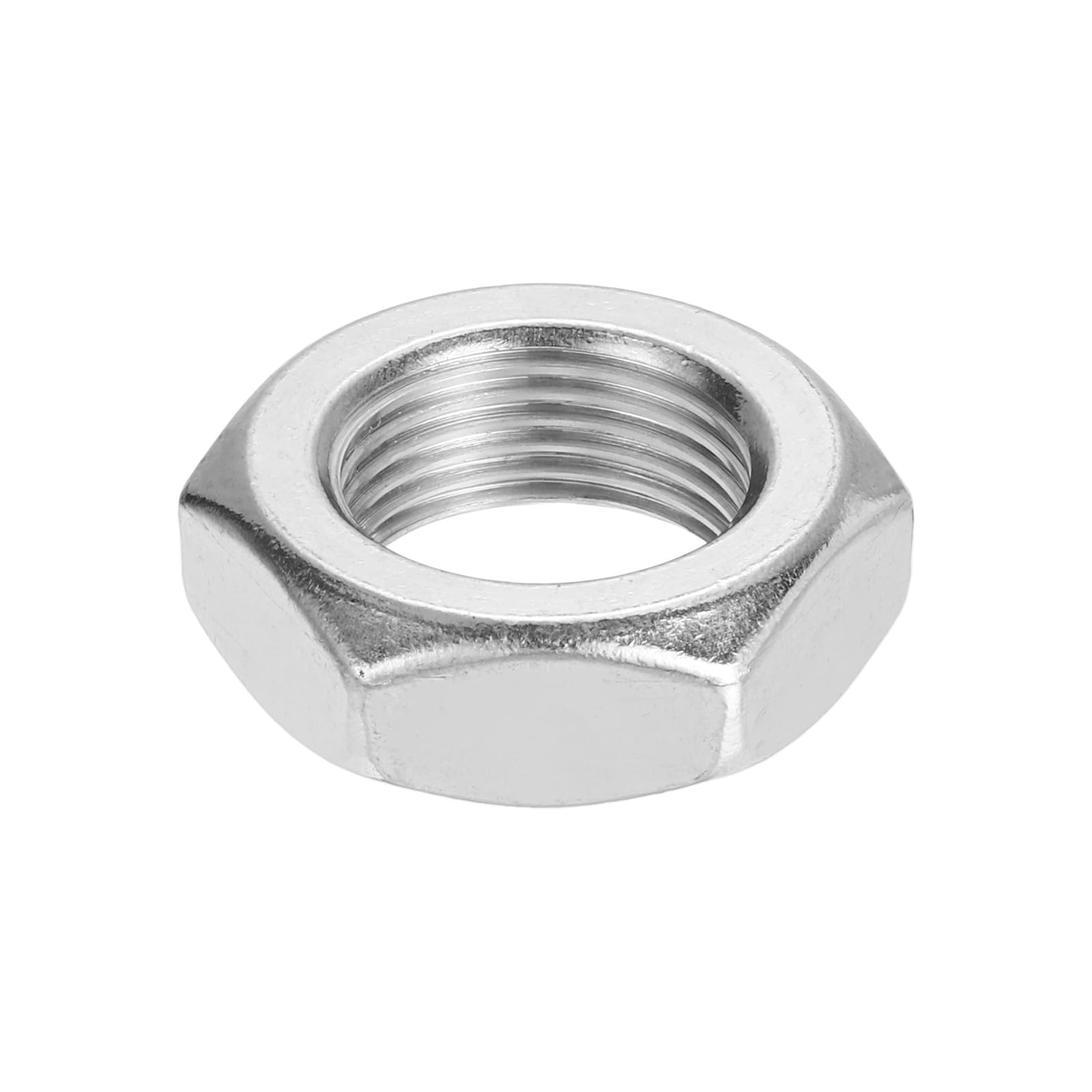 sourcing map M27x2mm Hex Nuts, 304 Stainless Steel Metric Fine Thread Hexagon Lock Nuts Fasteners for Machinery Automotive Industrial Use, 41mm / 1.61" Width 13.5mm / 0.53" Height