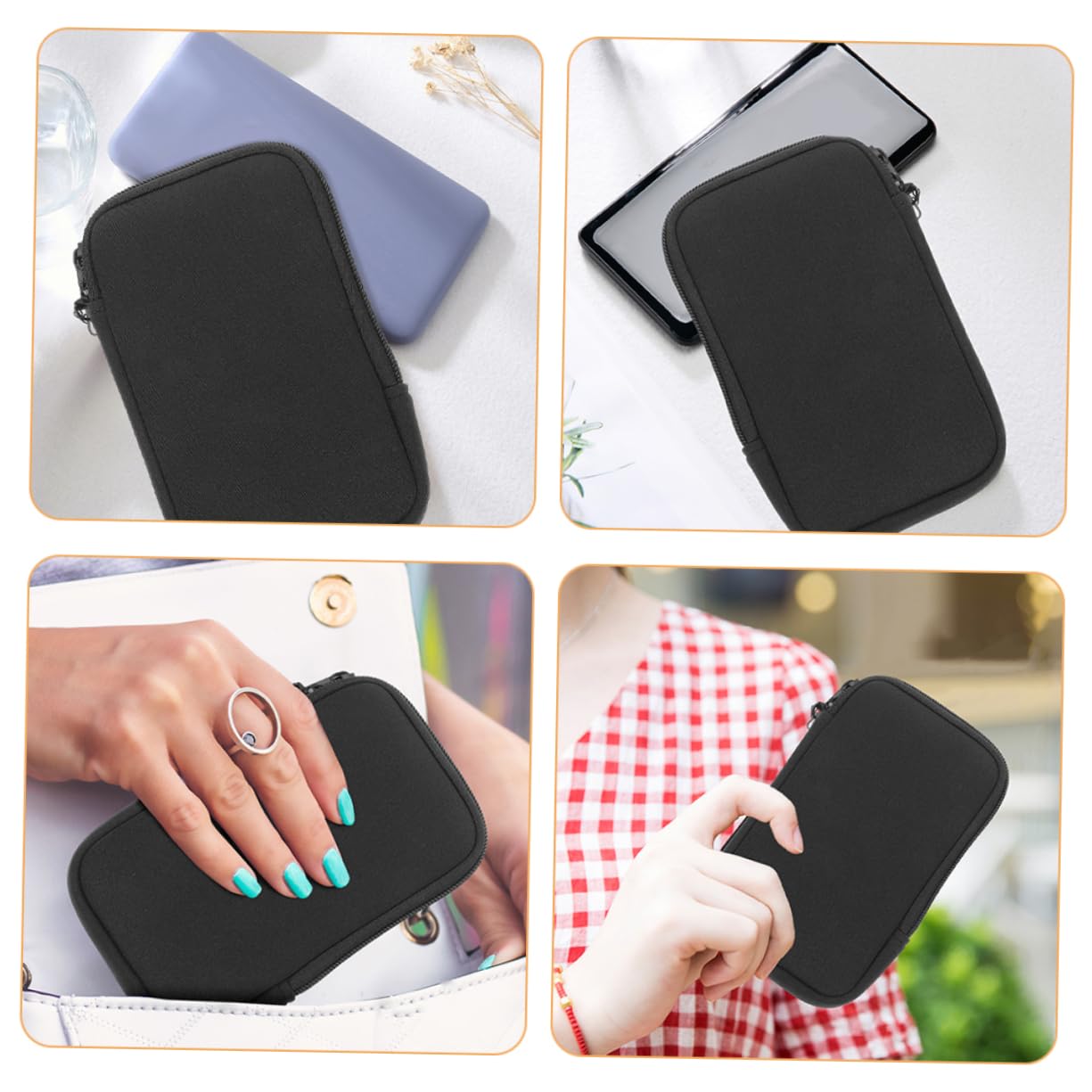 Hemobllo 10pièces Pochette De Téléphone Néoprène Étanche pour Randonnée Et Activités Extérieures Portable pour Smartphone Plage