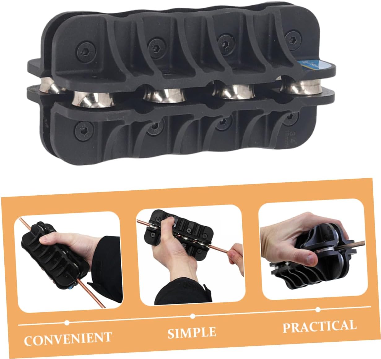 Handheld Tube Straightening Tool for Brake Line Fluid Line Straightener for Plumbing and Refrigeration Systems