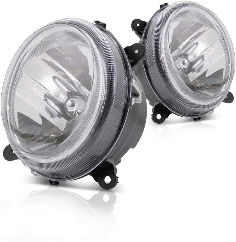 CarLights360: For 2007-2017 Jeep Patriot Headlight Assembly Driver and Passenger Side DOT Certified w/Bulbs-Replaces CH2502176 CH2503176
