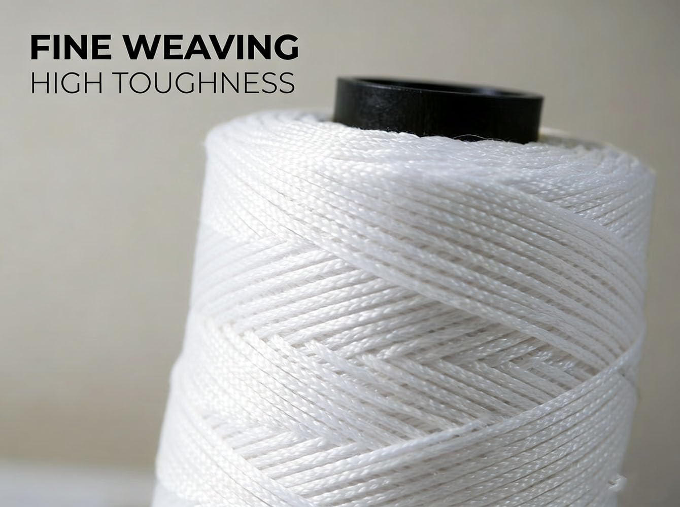 High Strength Mason Nylon String Line, 1.3mm Diameter, 1000 Ft, White, with 9.8 Foot Long Steel Tape Measure for Construction