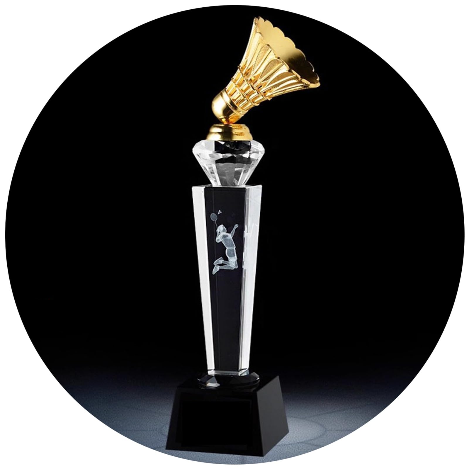 Coppa Trofeo Badminton, Premi in Metallo Personalizzati E Incisi per Tornei Sportivi - Premi per Cerimonie Atletiche, Riconoscimento MVP, Regalo Creativo(8 * 30cm)