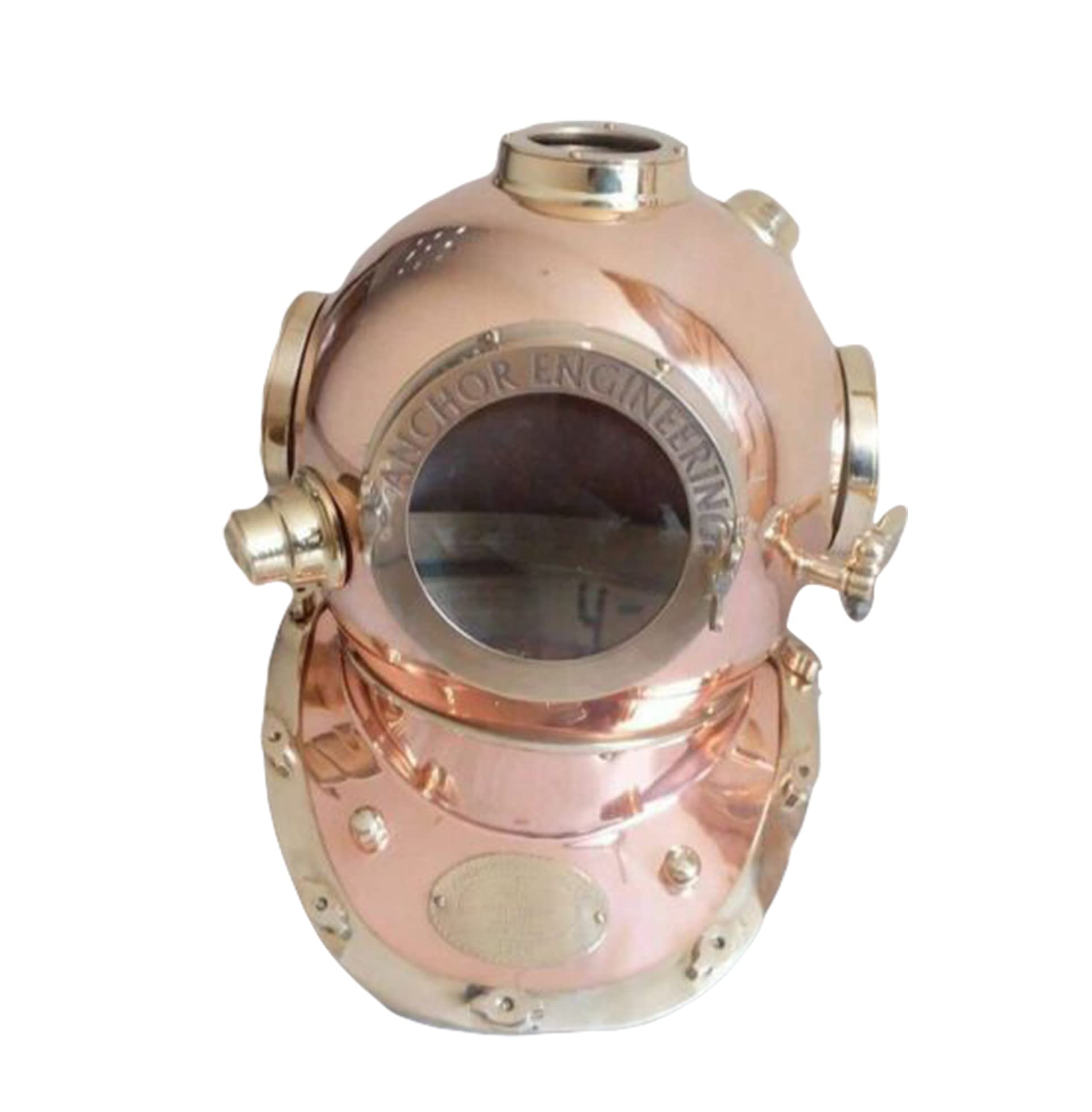 Navy Mark V Diving Divers Helmet Solid Steel Amp Vintage Brass Full Size Unique Designer Item for Home and Office Décorative Item by Ayesha King of Handicraft