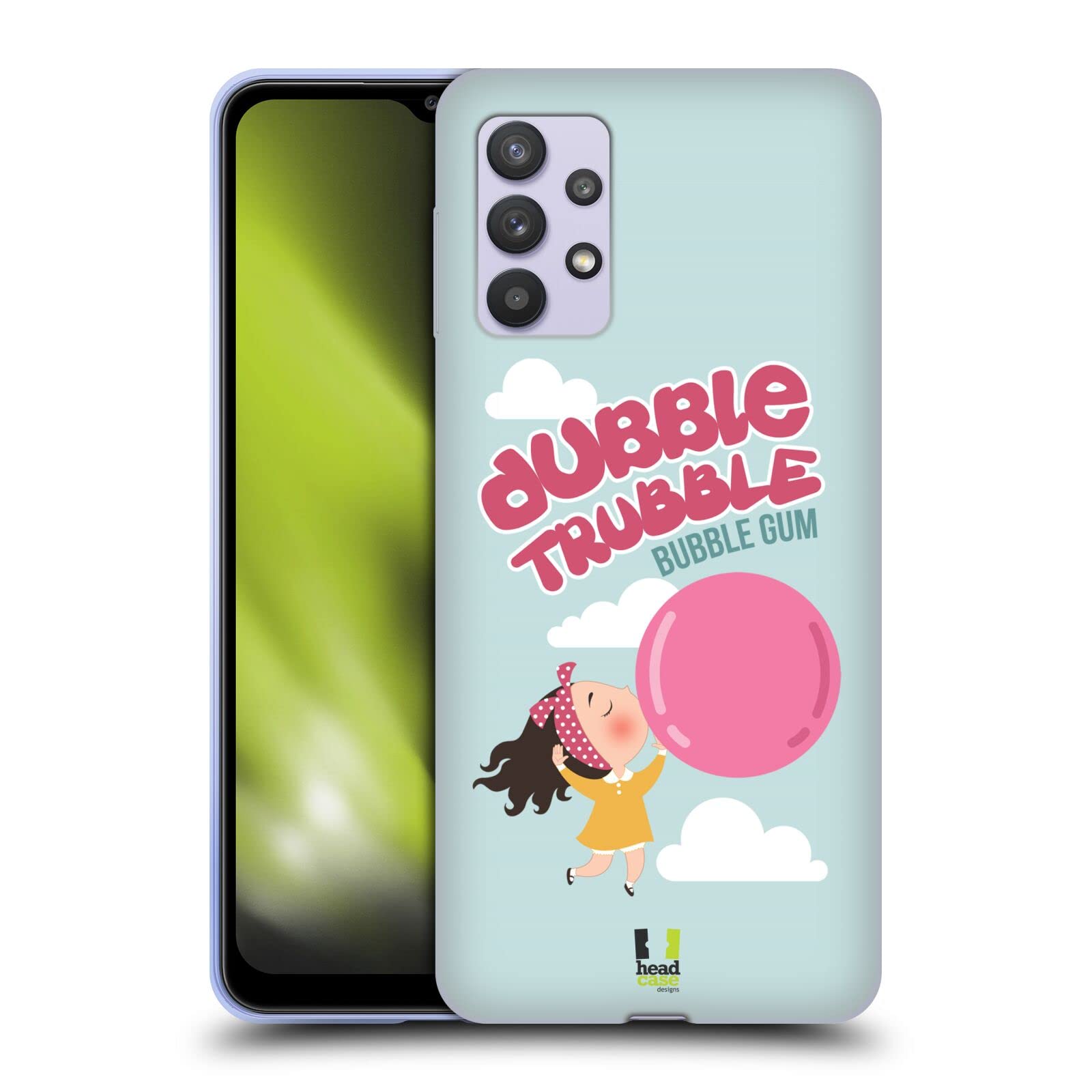 Head Case Designs Dubble Trubble Bubble Gum Vintage Ads Series 2 Soft Gel Case Compatible with Galaxy A32 5G / M32 5G (2021)