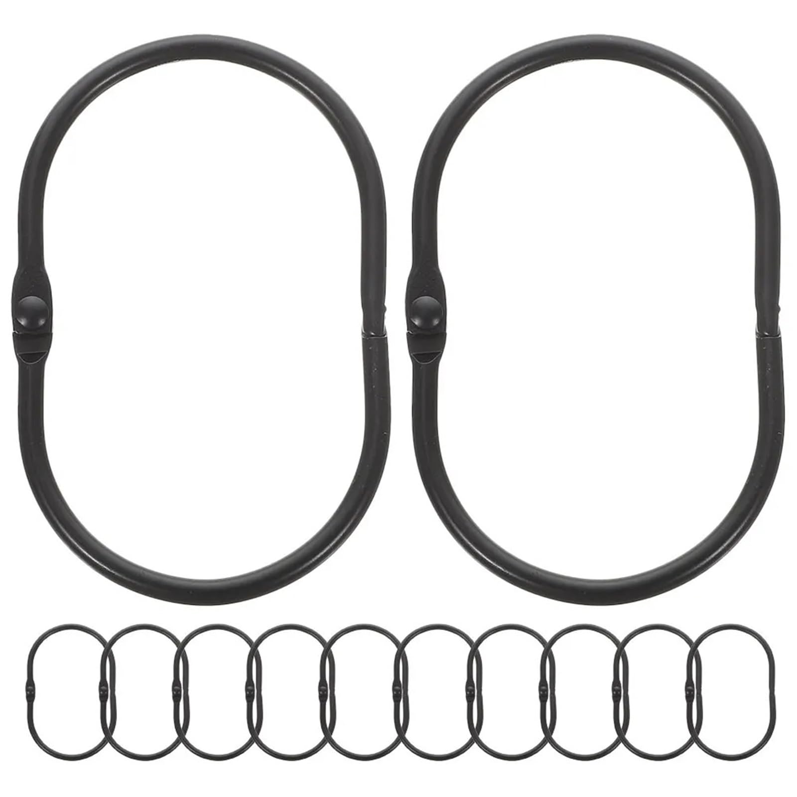 Hooks Clips for Drapes, 24Pcs Shower Curtain Hook Sturdy Rings Hooks Sliding Replacement Bathroom
