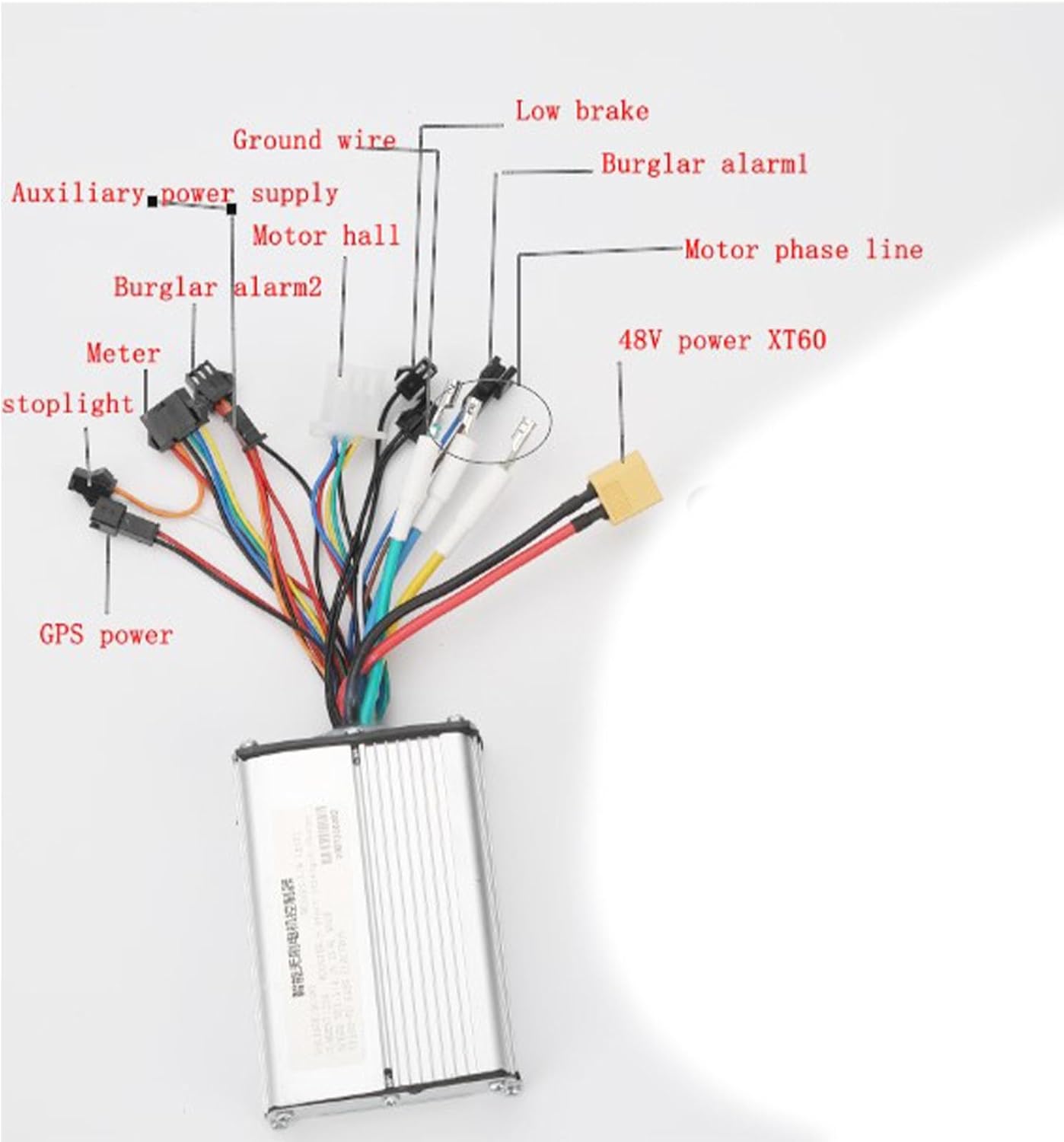 Qiilu Electric Scooter Controller - Intelligent Brushless Motor Controller 48V 20A for M4 2 Wheeled Type