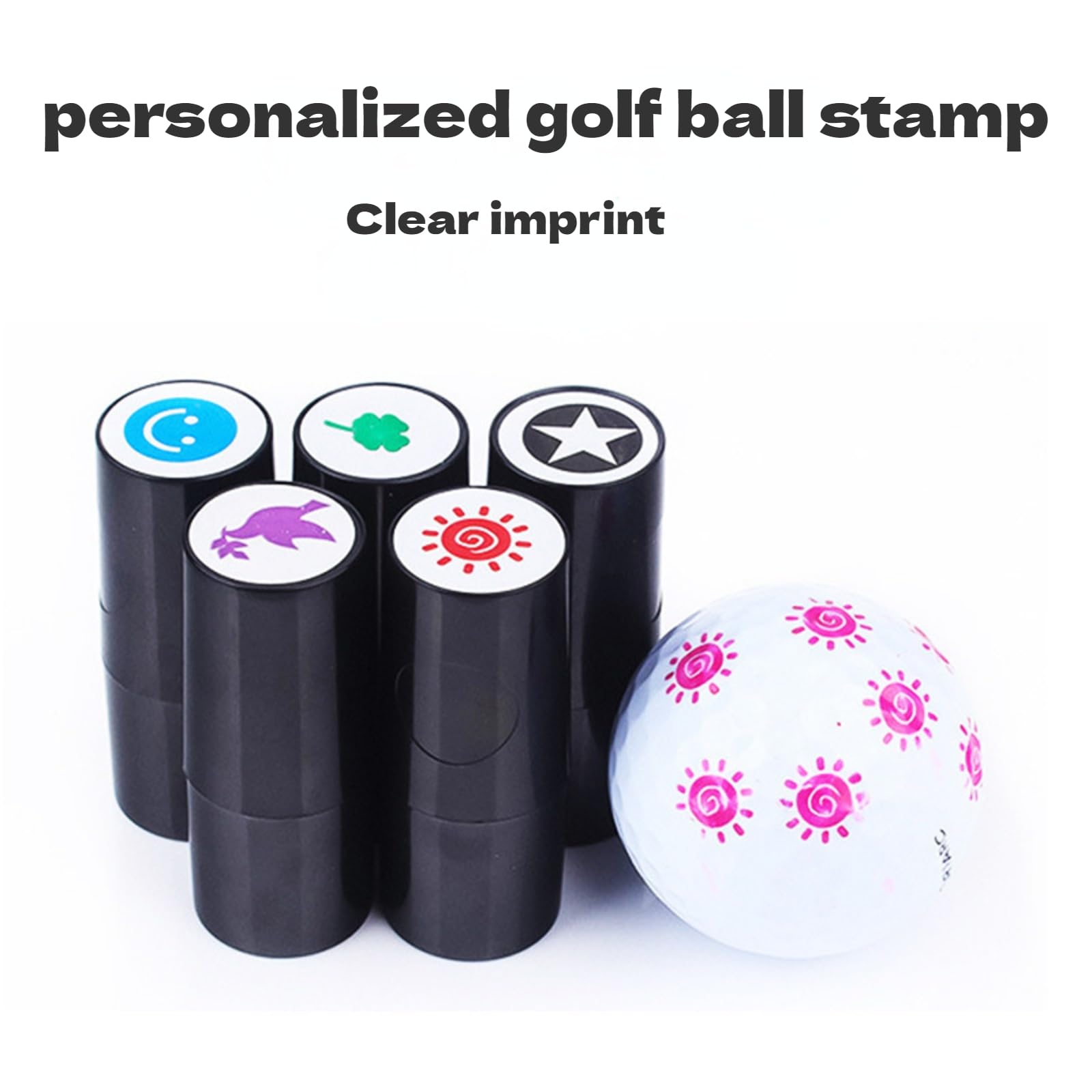 Sello de pelota de golf personalizado con monograma reutilizable para golfistas