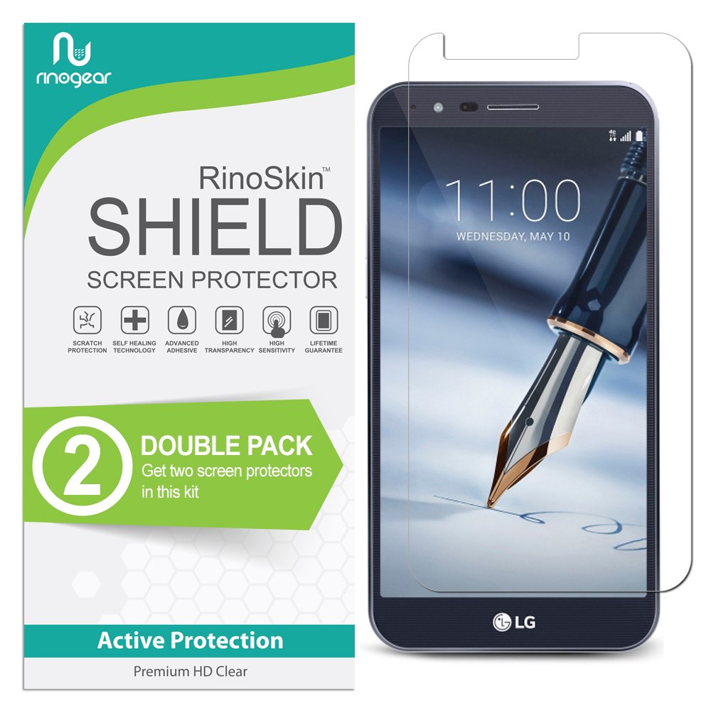 (2-Pack) Screen Protector for LG Stylo 3 Plus Screen Protector Case Friendly Accessories Flexible Full Coverage Clear TPU Film