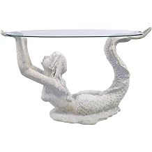 Small Mermaid Coffee Table Roman Stone Finish