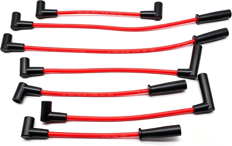 Jogo de cabos de vela OXCANO 6716128 para Jeep Cherokee, Comanche, Grand Cherokee e Wrangler – 7 unidades