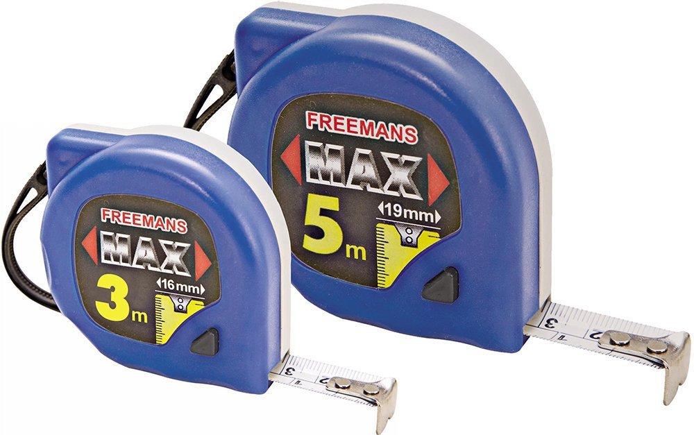 FREEMANS Max 3m:16mm Measuring Tape + Max 5m:19mm Measuring Tape (B073P3HG5K) Amazon Price History, Amazon Price Tracker