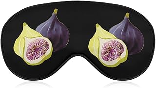 Hand Drawn Figs Sleep Mask Sleeping Eye Night Shade Cover Adjustable Soft for Travel Naps Relaxation