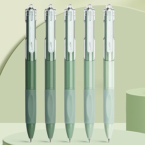 Miniatura 2 de MOZXIRZ 5 bolígrafos de tinta de gel, bolígrafos retráctiles de 0.020 in, bolígrafos de tinta negra, bolígrafos de escritura, bolígrafo azul,