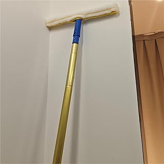 Kit profesional de lavado de ventanas telescópico, escobilla ajustable con barra de extensión para pisos altos, tragaluc...
