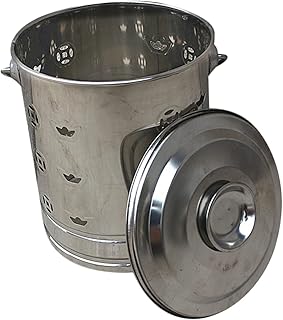 Furnace Trash Leaves Sacrifices Money Pit Paper Bin Pot Basin Can Auspiciousness Composter Galvanized Steel Wood Backyard for Incinerator Garbage Debris Barrel Cage Burning