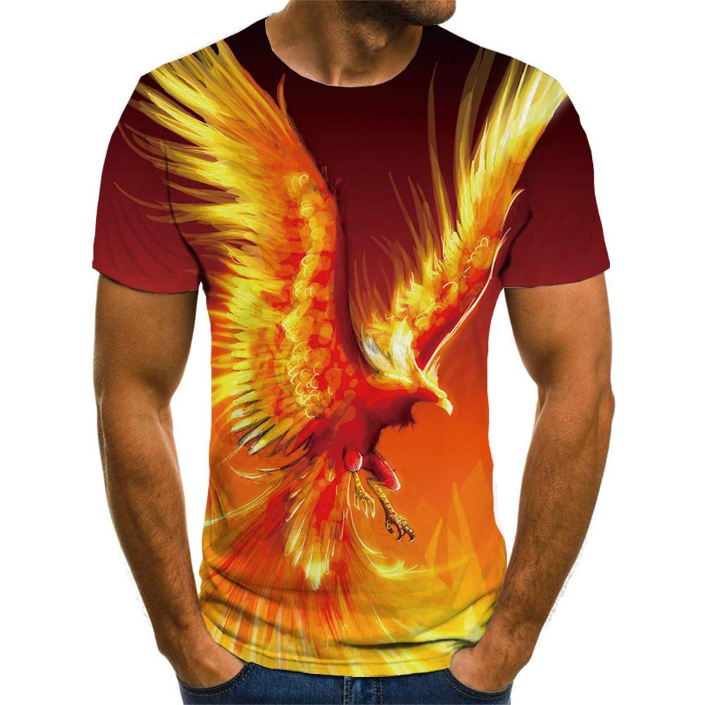 SportbullAnimal Shirts for Men Women 3D Print Graphic Unisex Short Sleeve Tee