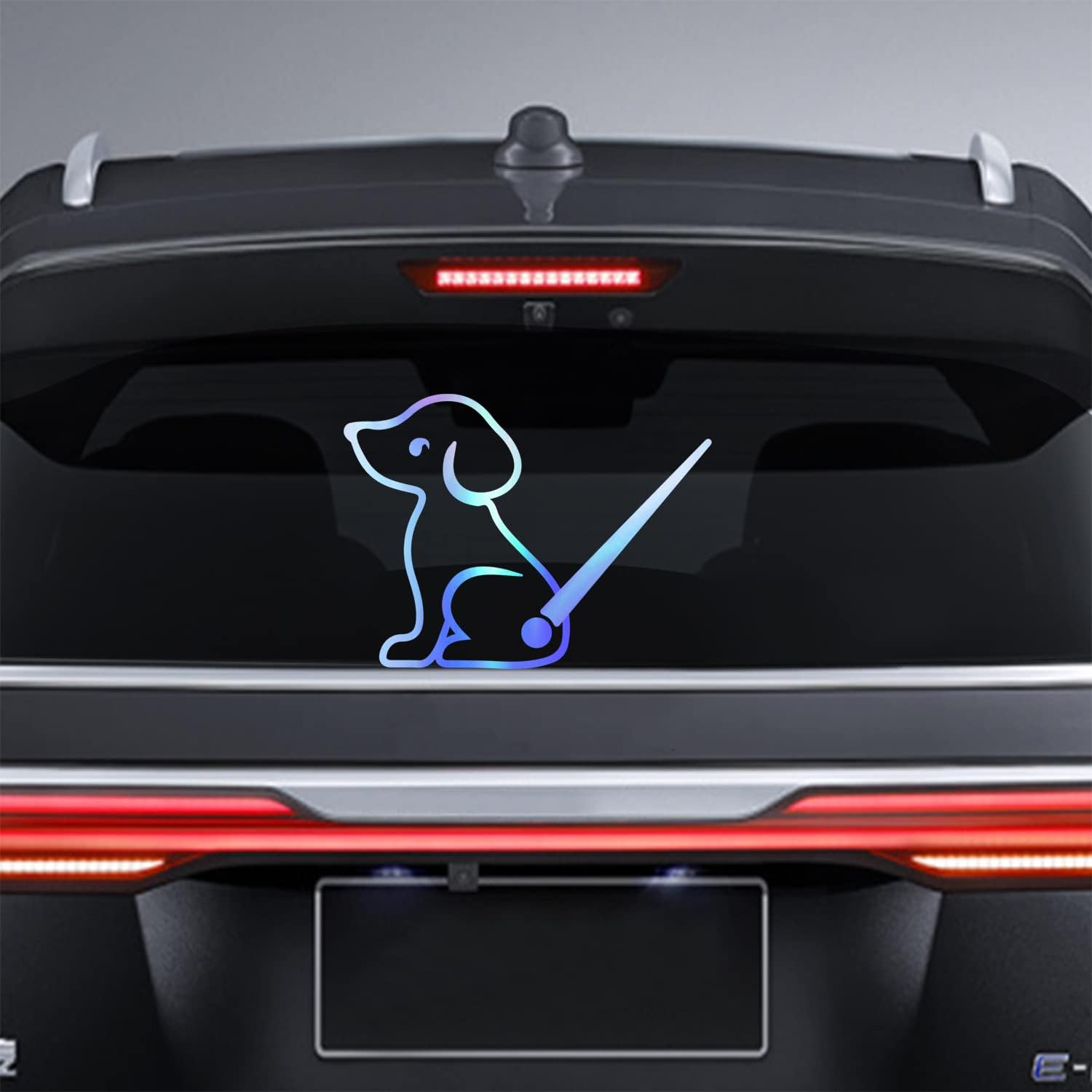 Dreothy Cartoon Dog Rear Wiper Decal Vinyl Stickers, Dog