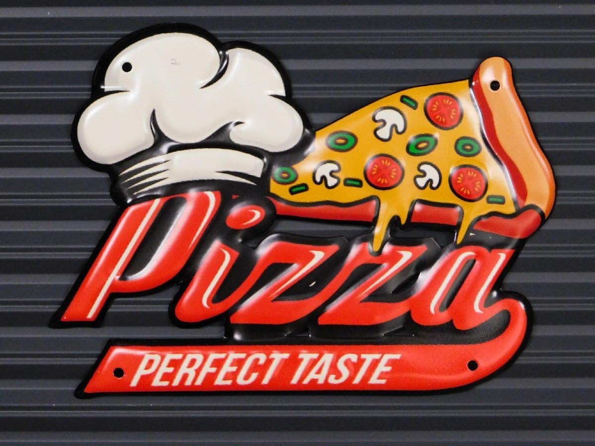 Amazon.co.jp: 185 Pizza ピザ 1ピース エンボスメタルサイン