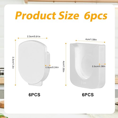 Miniatura 9 de 6 soportes magnéticos para control remoto, soporte adhesivo para control remoto, soporte de pared, diseño de ranura innovadora, organizador de