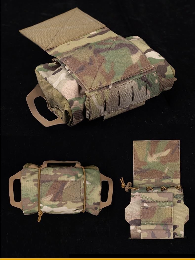 Molle Sistema A Due Pezzi IFAK Marsupio Kit Di Primo Soccorso Confezione, Tattico Medico Supporto Per Forniture Portarotolo Maniglia Per Sport All'aperto Caccia, Caccia