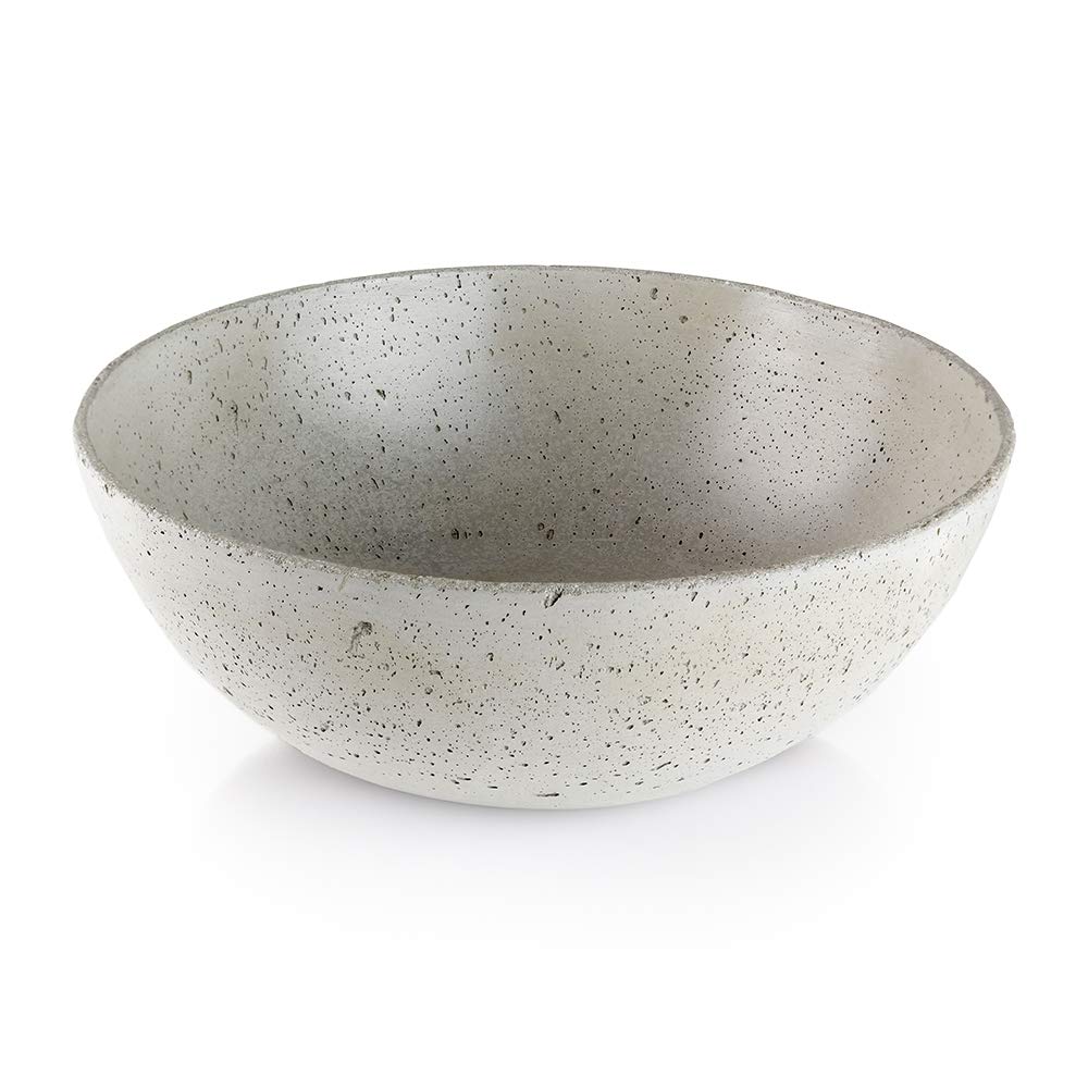 Bols décoratifs en béton naturel Naïf Design classique de diamètre 27,5 cm