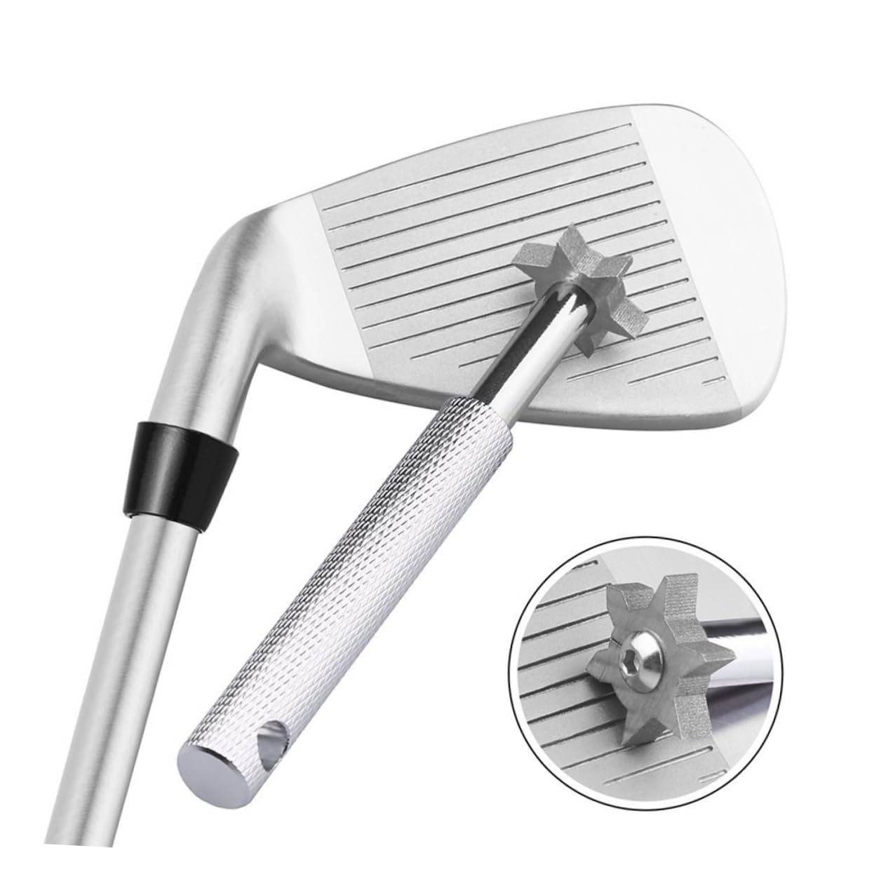 BESPORTBLE Schlägerrillen-Schärfwerkzeug Golf Club Groove Sharpener Club Groove Cleaning Tool Club-Reinigungswerkzeug Nachschneiden von Golfschlägern Reiniger Ausrichtungsstab Golf