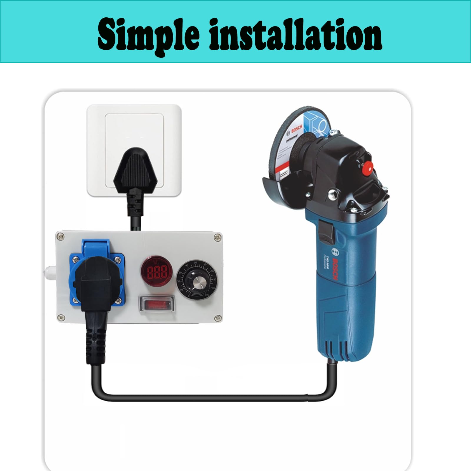 Regulador de velocidad 220 V motor, regulador de voltaje, motores con control de velocidad, 220 V 9 A 2000 W controlador de velocidad 220 V ventilador controlador de potencia 230 V (B)