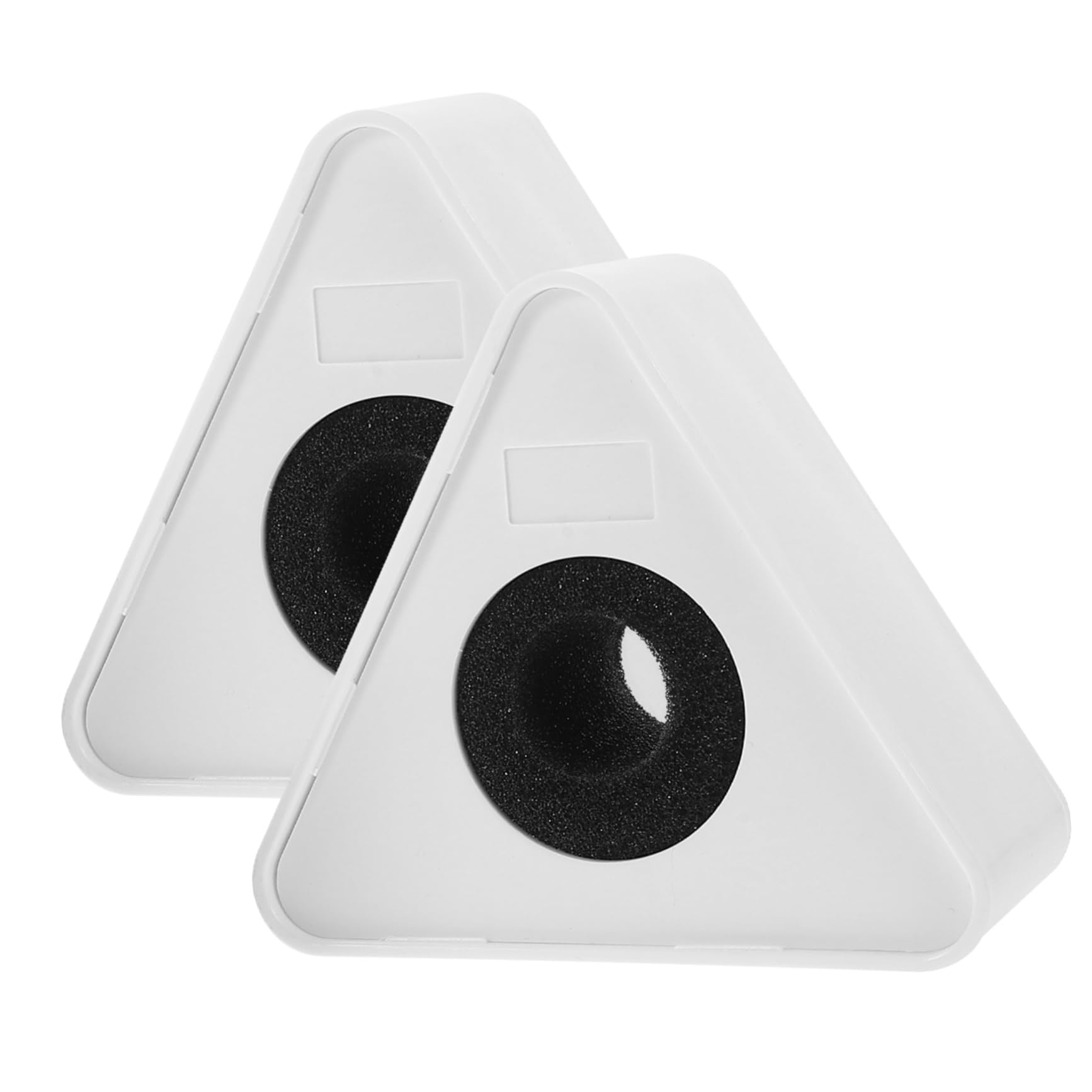 ifundom 10pezzi Microfono Triangolo Abs Per Logo Stazione Interviste Design Creativo e Pratico Compatibile Con La Maggior Dei Microfoni Facile Da Personalizzare e Trasportare