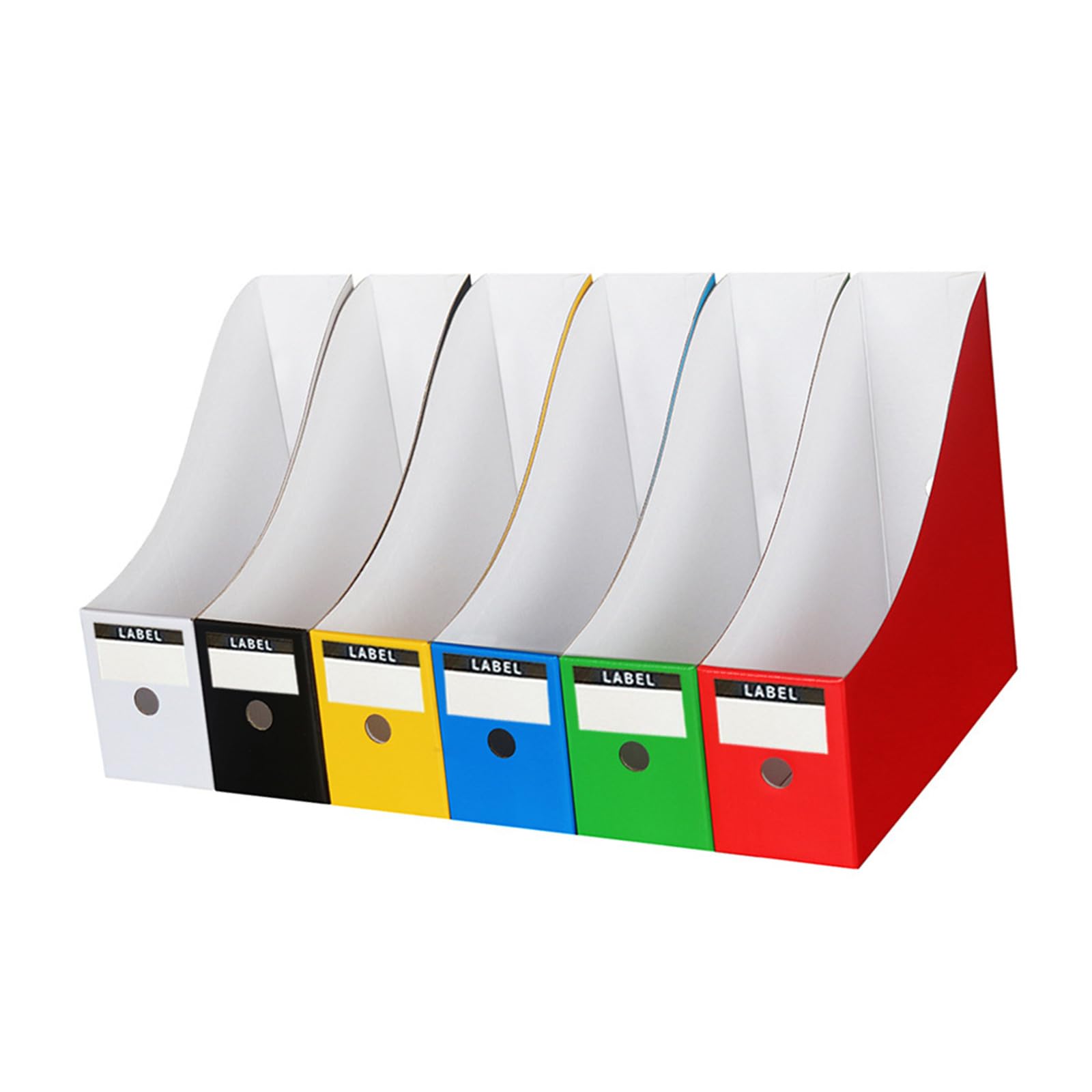 Zxfdsfdbnm Foldable Cardboard Magazine Holder Contemporary Functional Decorative Storage Unit for Living Room or Offices Bookshelf Divider
