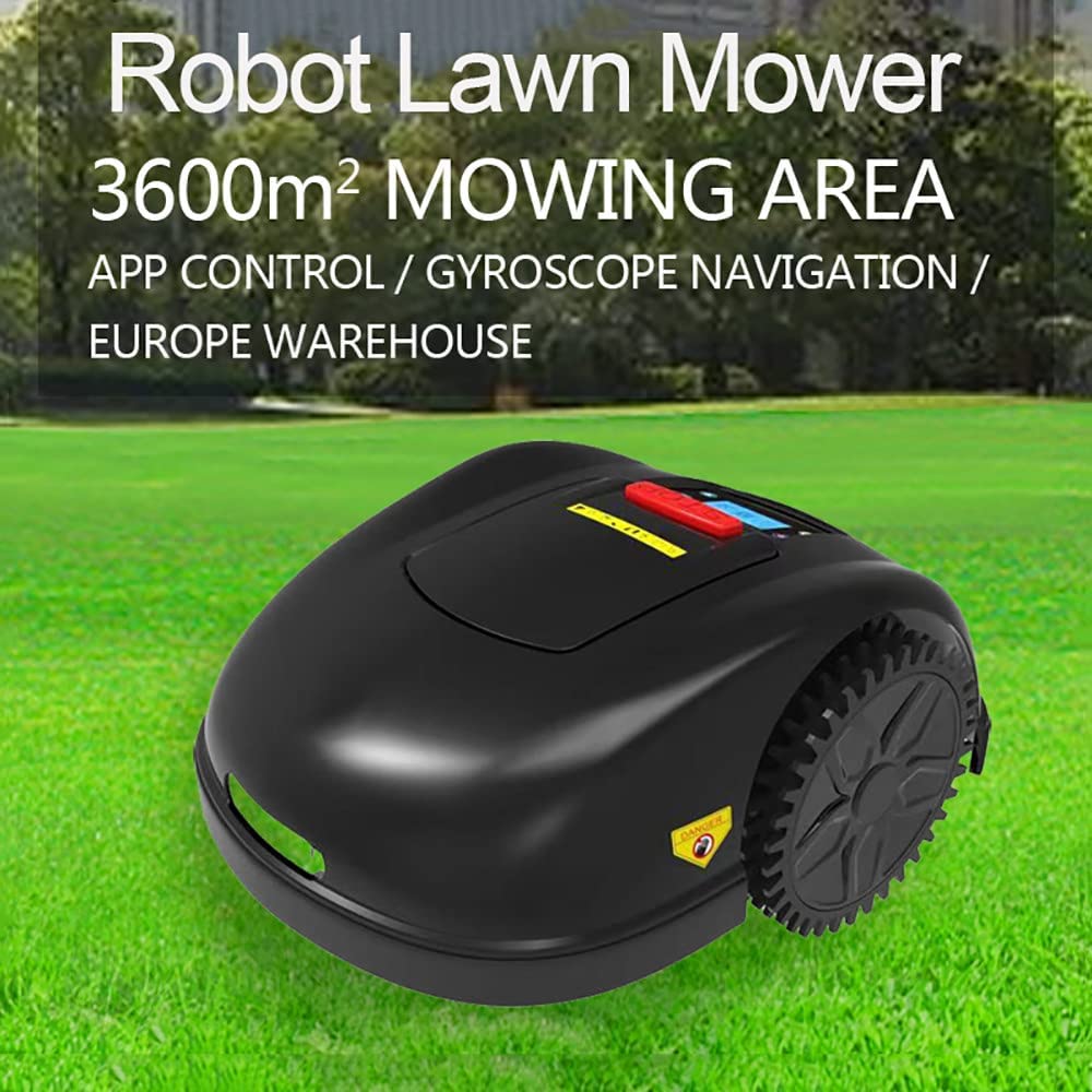 Robot cortacésped, Robot cortacésped con Carga automática para Jardines de hasta 3600 m², Ancho de Corte de 28 cm, Control por aplicación, 12 Opciones de Idioma.