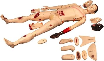 Multi Functional Trauma Care Manikin Life Size Anatomical Human Model Patient Care Simulator for Nursing Medical Training