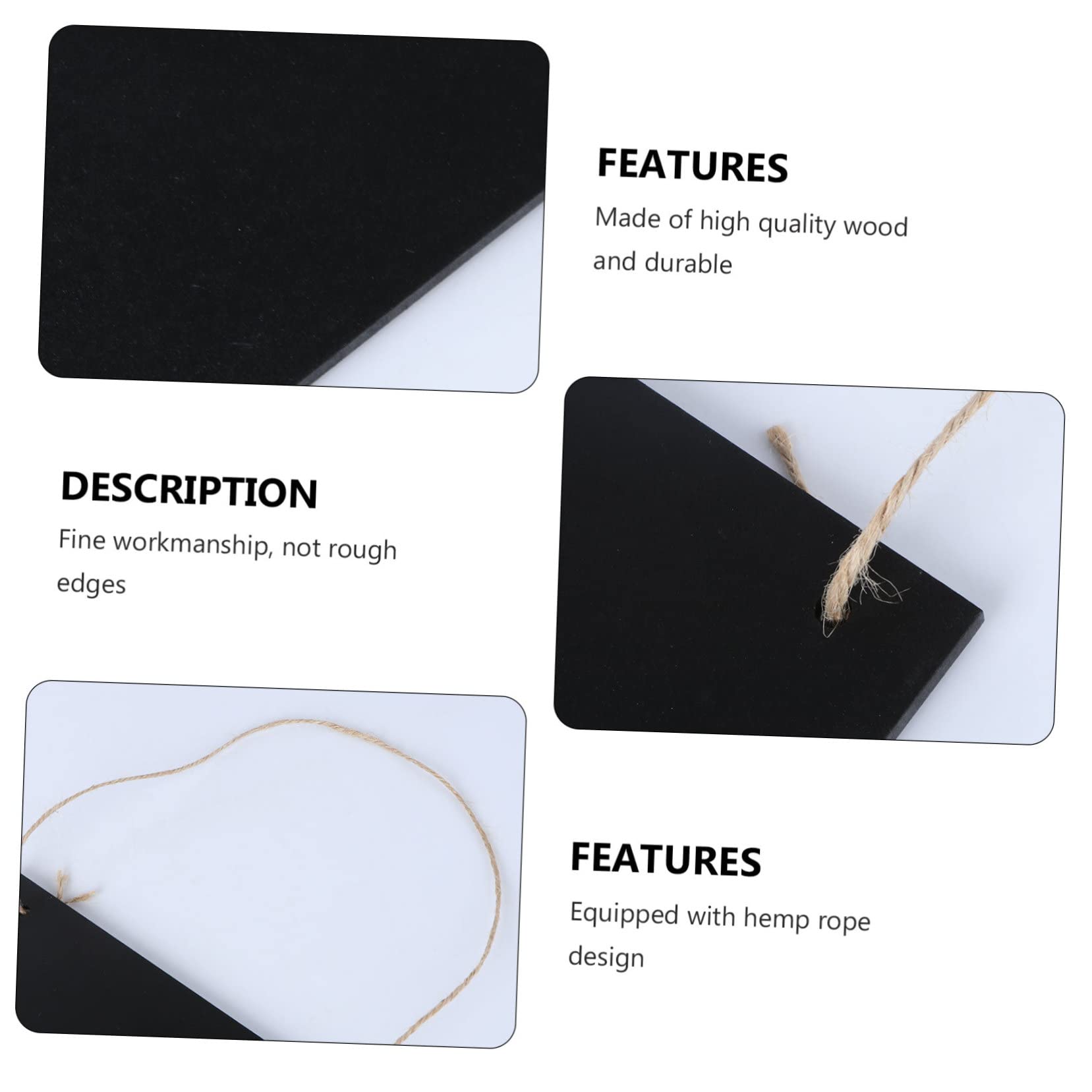 ARTIBETTER Double Sided Wooden Chalkboard Message Board for Rustic Wedding Decor Frameless Sign for Kitchen Pantry Home Garden for Events Displays